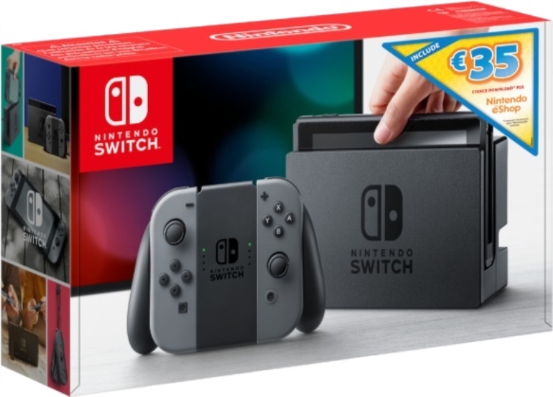 NINTENDO Nintendo Switch console grigio + Voucher eShop € 36